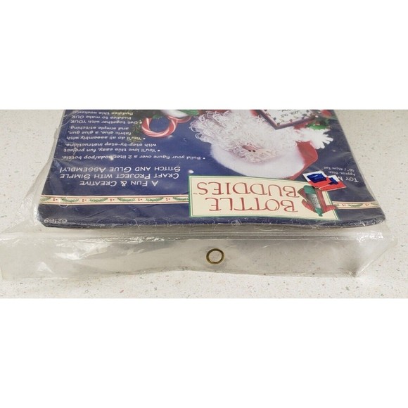 VTG Dimensions "Toy Man" Bottle Buddy Felt Applique Kit Santa Christmas #62169 - Picture 9 of 15